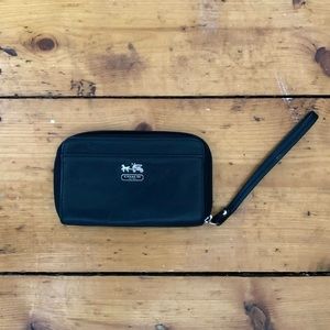 COACH Black Wristlet